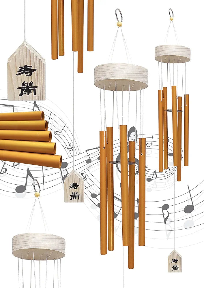 Plus Value 5 Pipe Wind Chimes for Balcony Feng Shui Metal Hanging Bells Big Size