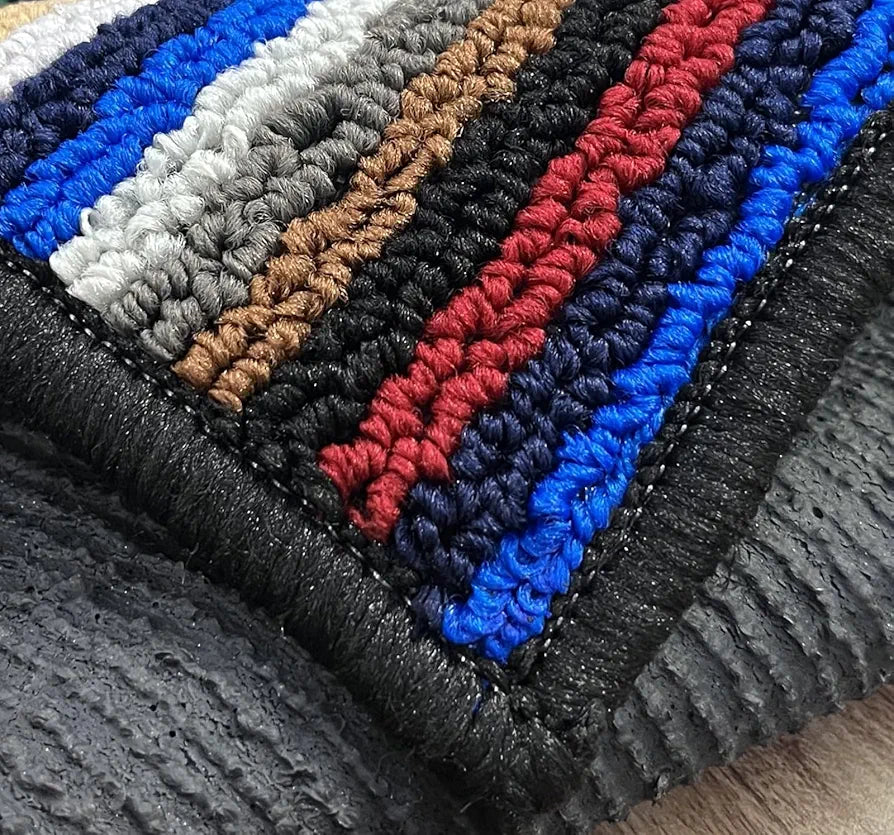 BSB Home Kingstone Soft Microfiber Tufted Antiskid Doormat for Room Office Entrance Set of 3 Multicolour