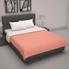 Divine Casa 120 GSM 100% Cambric Cotton Jaipuri Dohar Single Bed Reversible AC Blanket TC - 120 Colour Peach Fuzz
