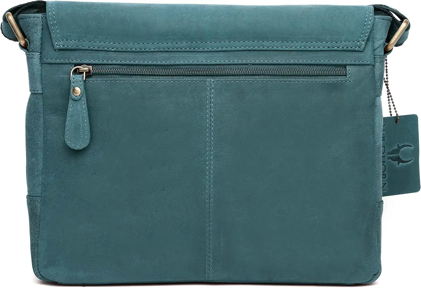 WildHorn�Leather 11 inch Laptop Messenger Bag for Men I Dedicated Laptop Compartment I Adjustable Strap I DIMENSION:L- 11 inch H-9.5 inch W- 3 inch