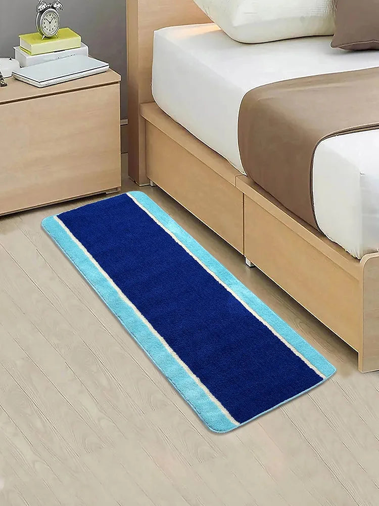 Saral Home Stripe Microfiber Durable & Washable Multipurpose Runner