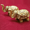 Brass Elephant Pair Showpiece for Home Decor