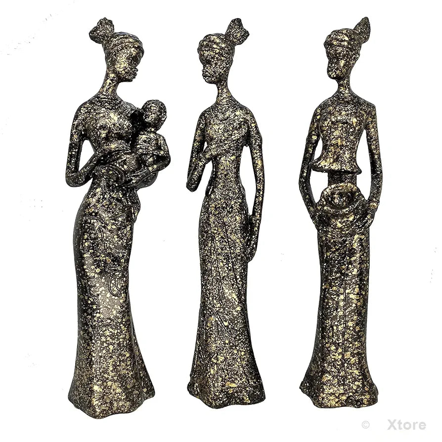 Xtore Beautiful Finish Uniquely Hand Crafted Home Decor African Tribal Women Art Piece