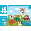 Popcorn Games & Puzzles Farmland 49 Piece Puzzle for Kids 5+ Years