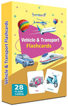 Gurukanth Premium Vehicles Flash Cards for Kids Early Learning