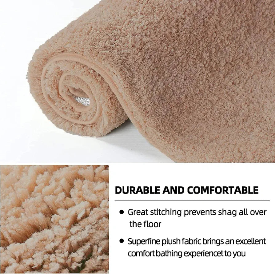 Luxe Home International Microfiber Runner Super Soft Non Slip Vegas Rugs 2X5 Ft Colour Rust