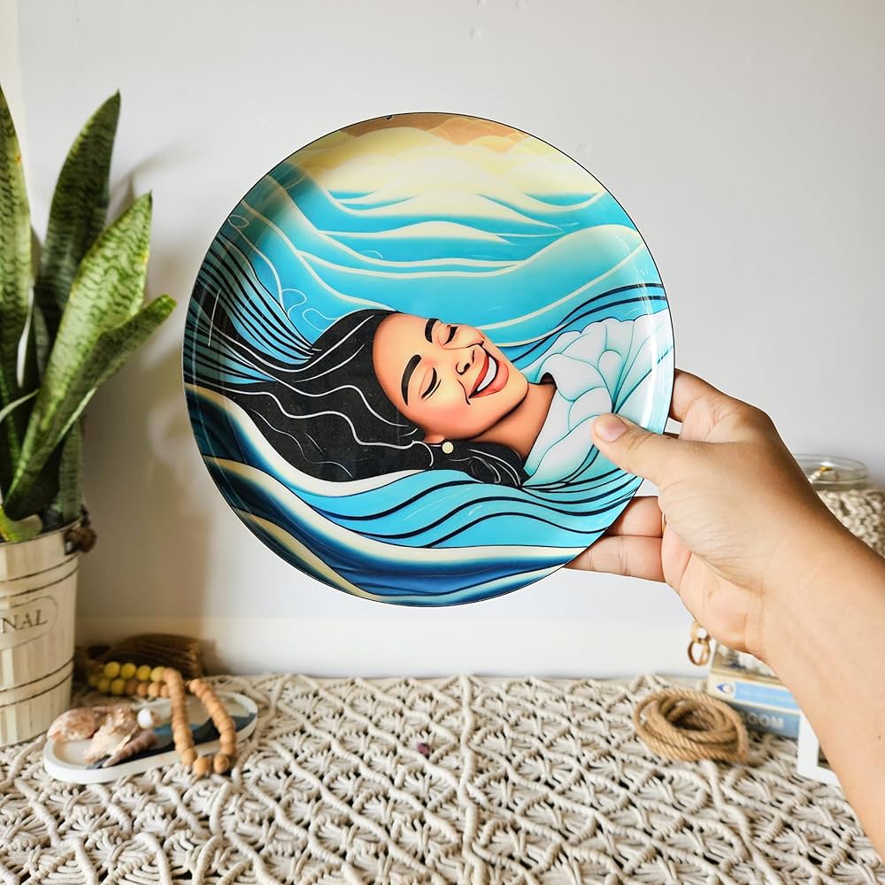 Ritualistic Indian Ocean Wall Plates for Home Decoration Wall Showpiece Set of 5