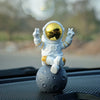 Street27 Astronaut Figurine Showpiece Gold for Home Décor Idols