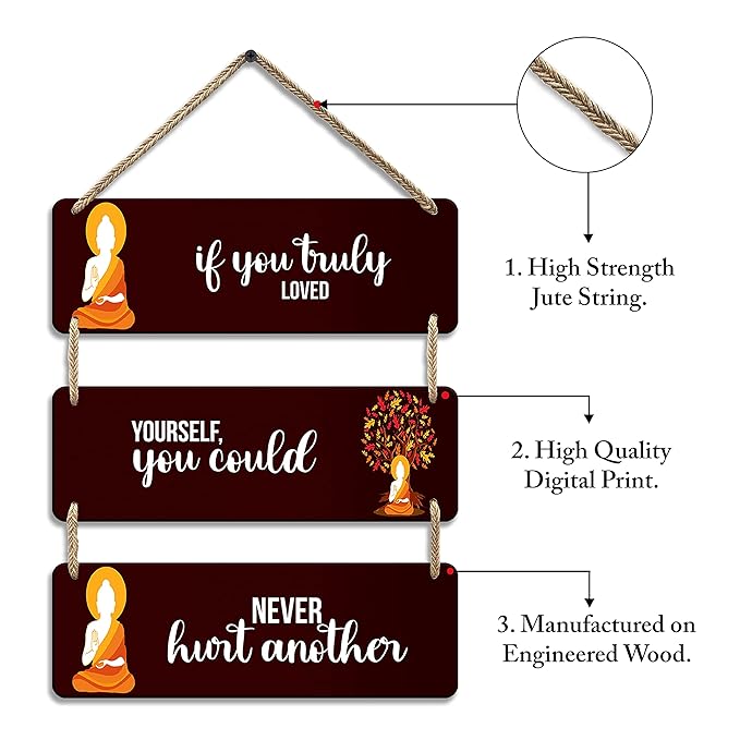 Sehaz Artworks Buddha Wall Hangings Decorative Items for Home Home Decor Items  -3-0014