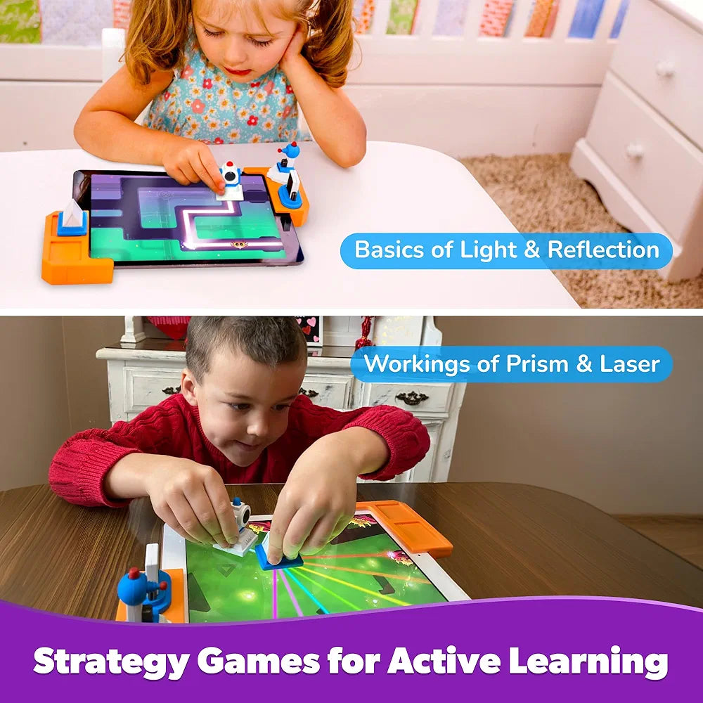 Shifu Tacto Laser - AR-Powered STEM Toy for Kids Age  - Master The Physics of Light, Boost Critical Thinking Skills with Interactive Puzzles - Ideal Birthday Gift for Boys and Girls