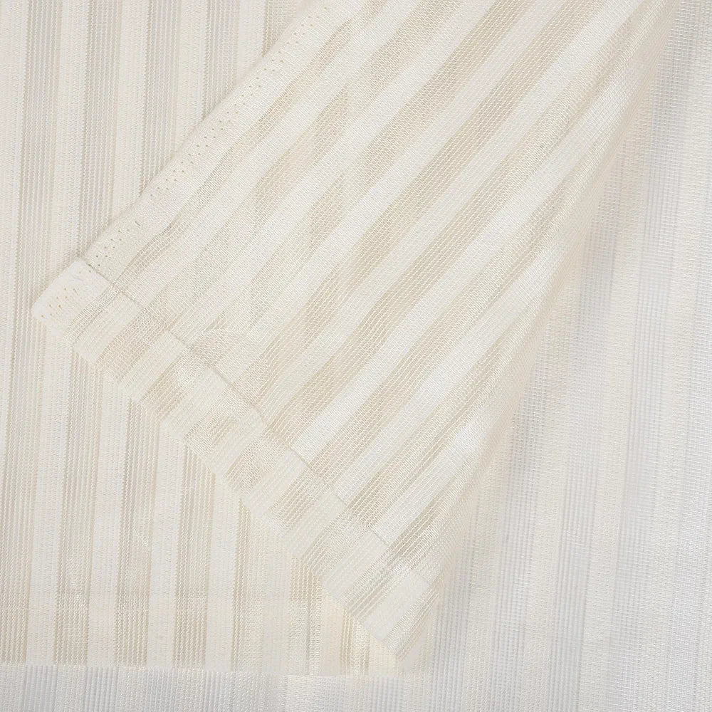 Kuber Industries Door Curtain Sheer Door Curtains Parda for Lining Net Cream Colour
