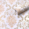 Jaamso Royals Golden Damask Hall Wallpaper for Walls 200CM X 45CM