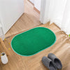 Kuber Industries Door Mat Oval Shape Door Mat Colour Green