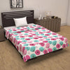 Divine Casa 100% Cotton Single Bed Dohar Lightweight & Soft AC Blanket Reversible Summer Quilt Colour Rose Pink