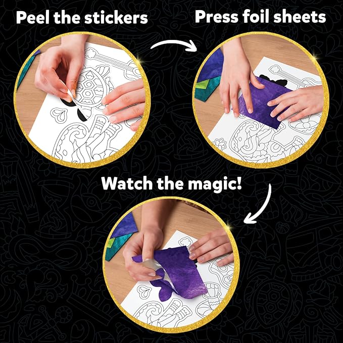 Skillmatics Art & Craft Activity Foil Fun Pretty Patterns Mess Free Art Craft Kits
