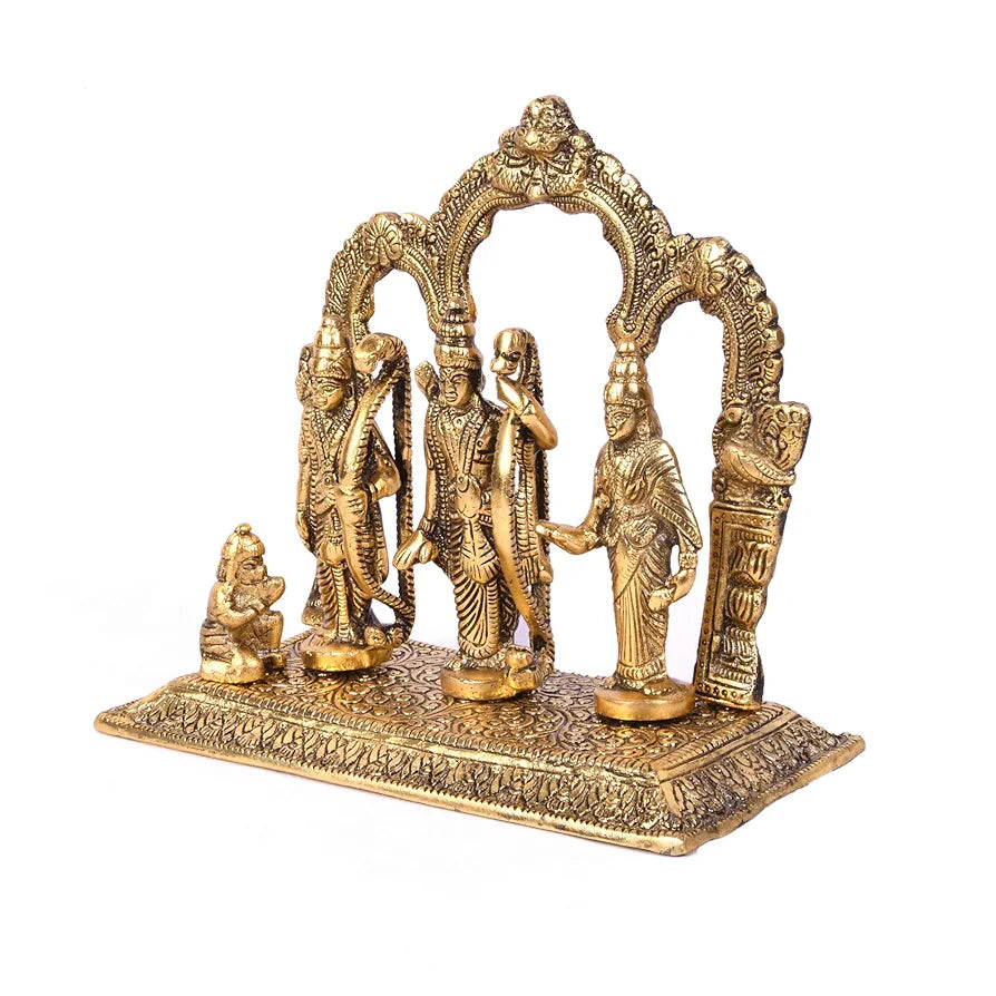 Jaipur Ace Metal Ram Darbar Murti Lord Ram Sita Laxman Hanuman Idol