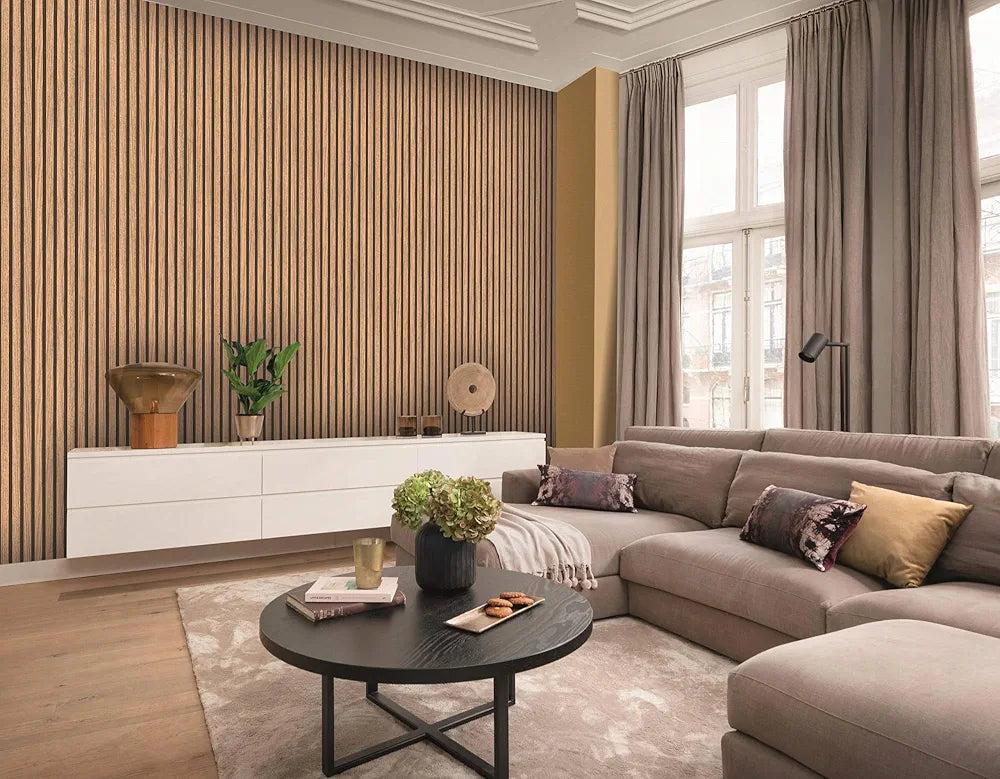 Indian Royals Brown Color Wallpaper for Furniture Wooden Wallpaper Waterproof Brown Wallpaper