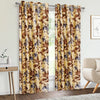 Cloth Fusion Polyester Door Curtain 7 Feet Set of 2 Brown