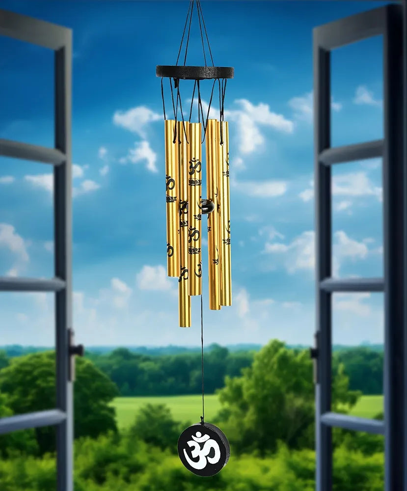 Zaicus Wind Chimes Wind Chime with Om Symbol Feng Shui Wind Chime-009