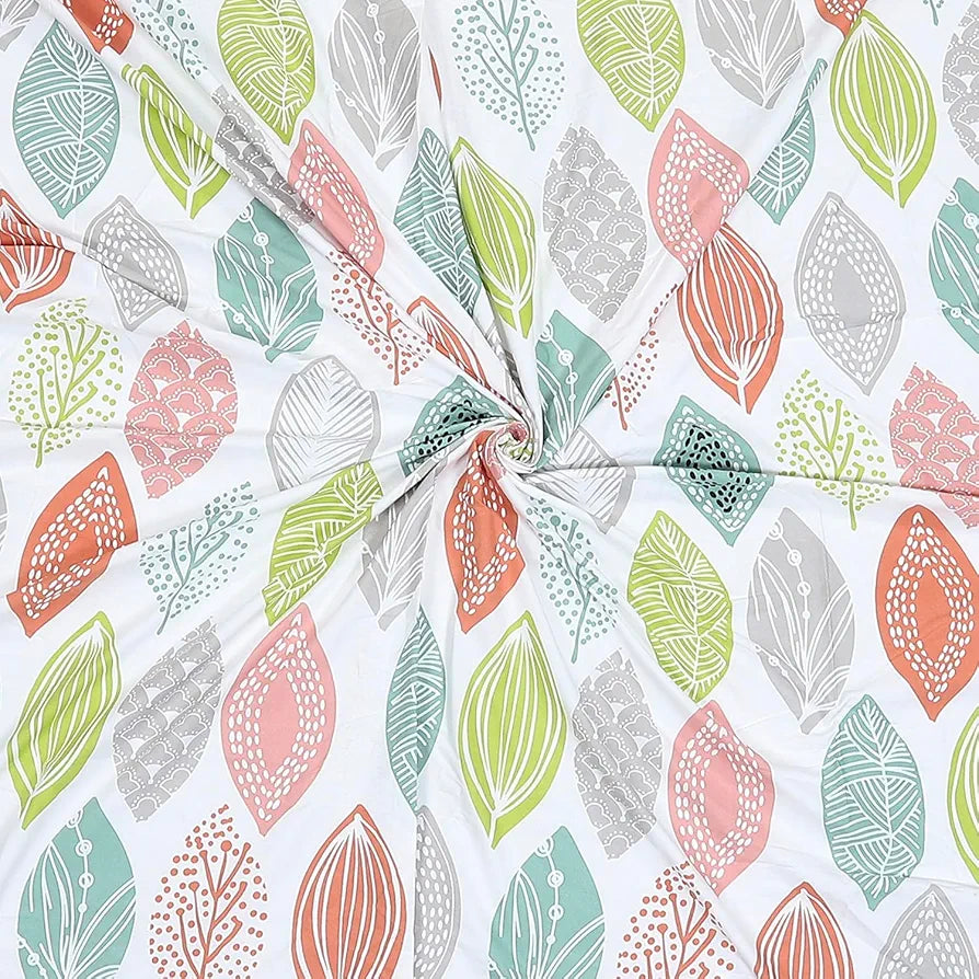 Status Contract Spring Summer Collection Rich Double Bedsheet with 2 Pillow Colour Floral