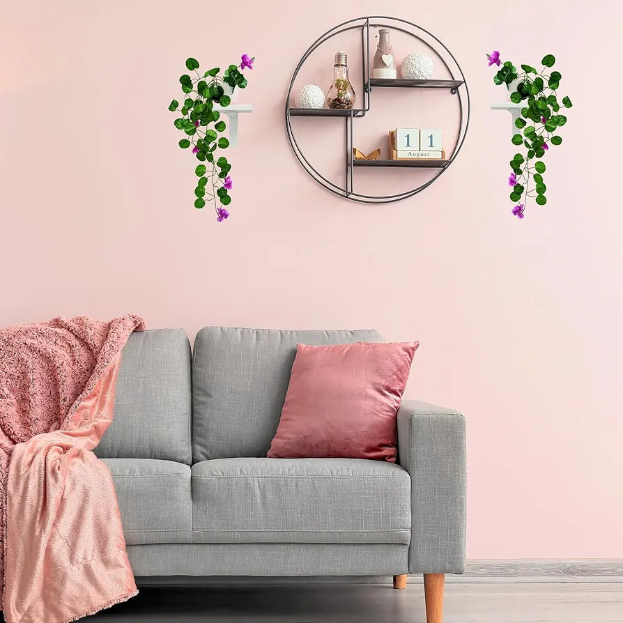 Artificial Flower Vine Plants Falling With Small Size Pot-Natural Touch & Feel Pack Of 2 DESIGN-05