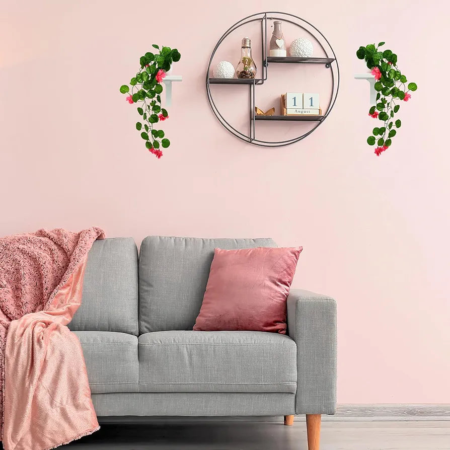 Artificial Flower Vine Plants Falling with Small Size Pot - Natural Touch & Feel Pack of 2 DESIGN-02