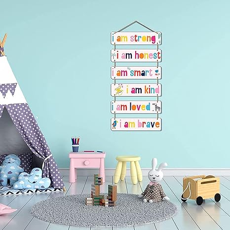 Angel Infinite Inspirational Quotes Decorative Wall Hanging Wooden Decoration Item For Kids Room