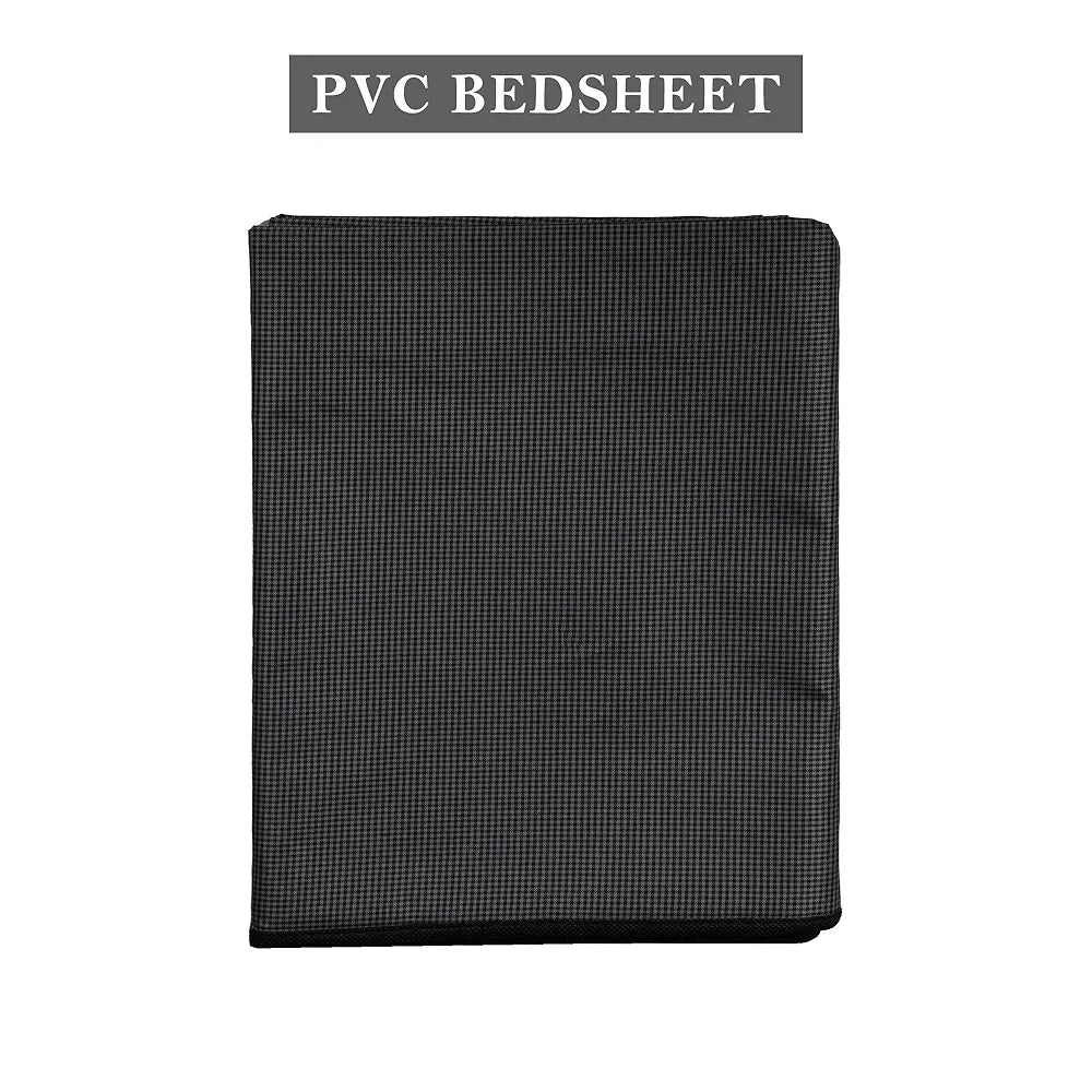 Kuber Industries PVC Mattress Protector Baby Bedsheet Waterproof Double Bedsheet Grey