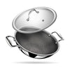 Stahl Artisan Hybrid Triply Non Stick Kadai With Lid | Stainless Steel Kadai | Triply Kadhai Metal Spatula Friendly | 4.4 L | 28 Cm