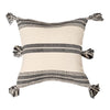 Sashaa World Colour Natural & Black Striped Cushion Cover