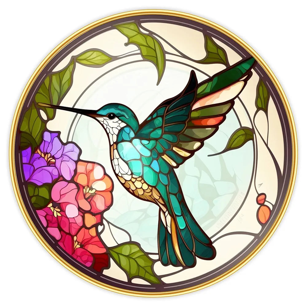 Livin'luxe Paintings Loving Couple Bird Modern Art Premium Sparkle Lamination Golden GR-26