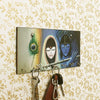 Ecraftindia Radhe Krishna Theme Wooden Key Holder With 7 Hooks