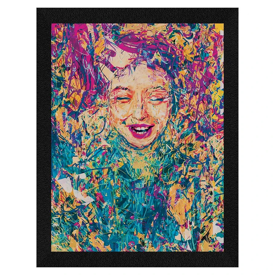 ArtX Paper Abstract Girl Face Wall Art Multicolor Modern