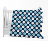 Divine Casa 120 GSM Microfiber Single Kids Dohar Soft & Lightweight Throw Blanket Hexagonal Pattern Colour Legion Blue