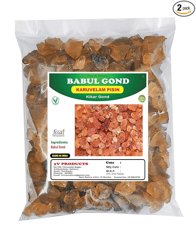 3V  Products  Babul Gond - 50 gms - Pack of 2