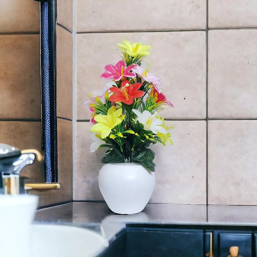 Artificial Plants for Home Decor Showcase Plants Flowers with Pot Fake Plant Multicolour