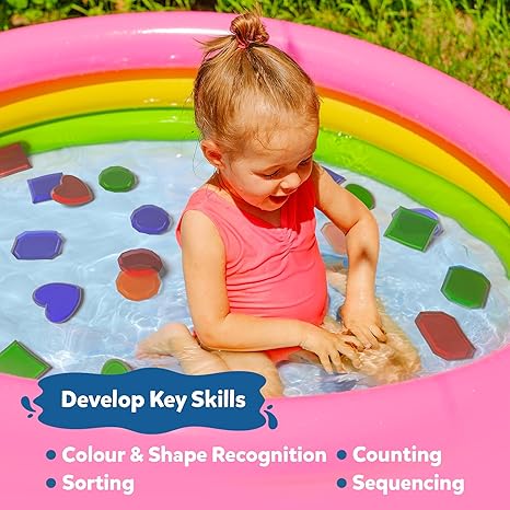 Skillmatics Seek & Splash Bath Toys Search and Find Gem Game Bathtub Baby Pool & Summer Toys