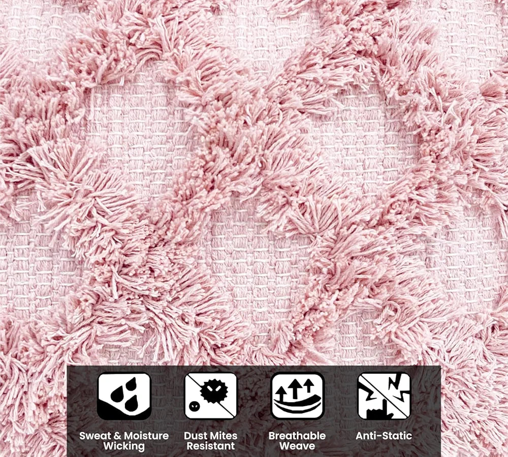 Sajavat Home Cotton Cushion Cover Colour Pink