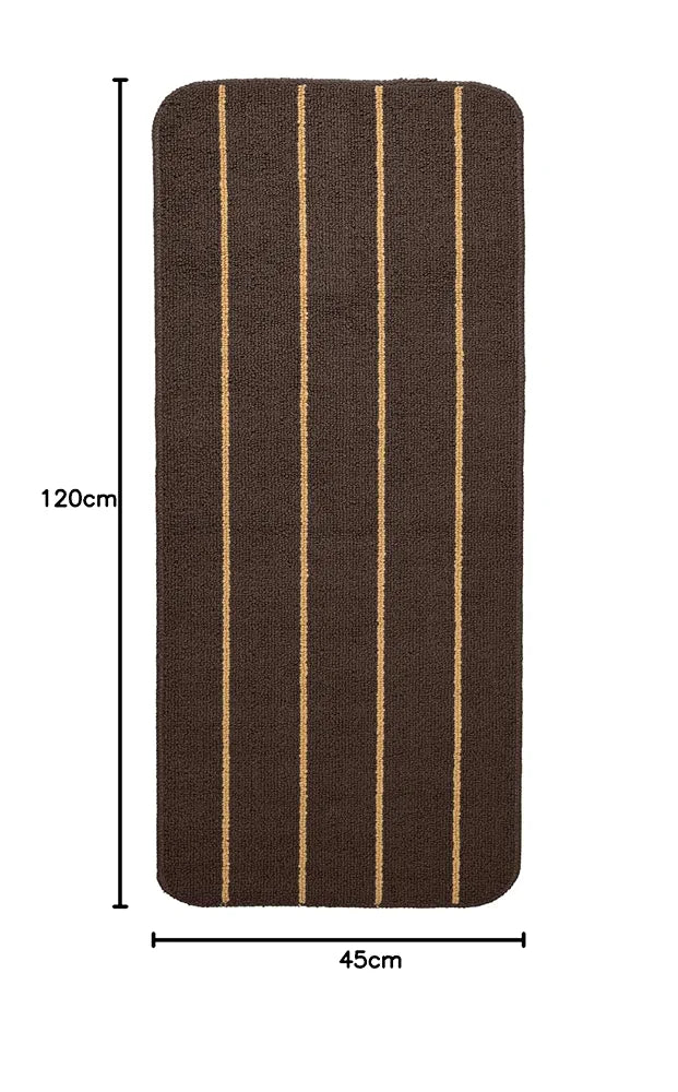 Saral Home Rectangular Striped Soft PP Yarn Durable & Washable Multipurpose Runner