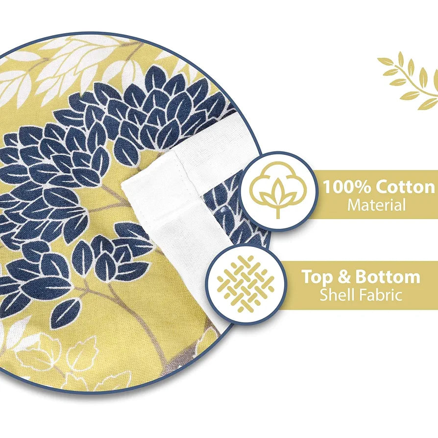 Divine Casa 100% Cotton Single Bed Dohar Ultra-Soft AC Blanket Lightweight & Reversible Summer Quilt Colour Lemon Drop Yellow