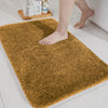 Luxe Home International Microfibre Rectangular Bath Mat Super Soft Anti Skid Newman Mats For Bathroom Colour Gold