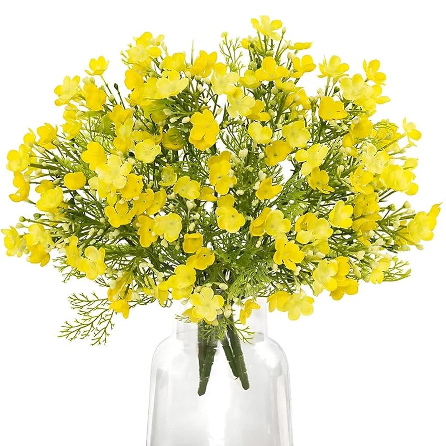 2 Pcs Artificial Flowers Bunch Milan Baby Breath 35cm Artificial Faux Gypsophila Bouquets Flower2