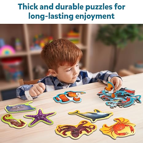 Skillmatics Step By Step Puzzle Underwater Animal Jigsaw & Toddler Puzzles Educational Montessori Toy