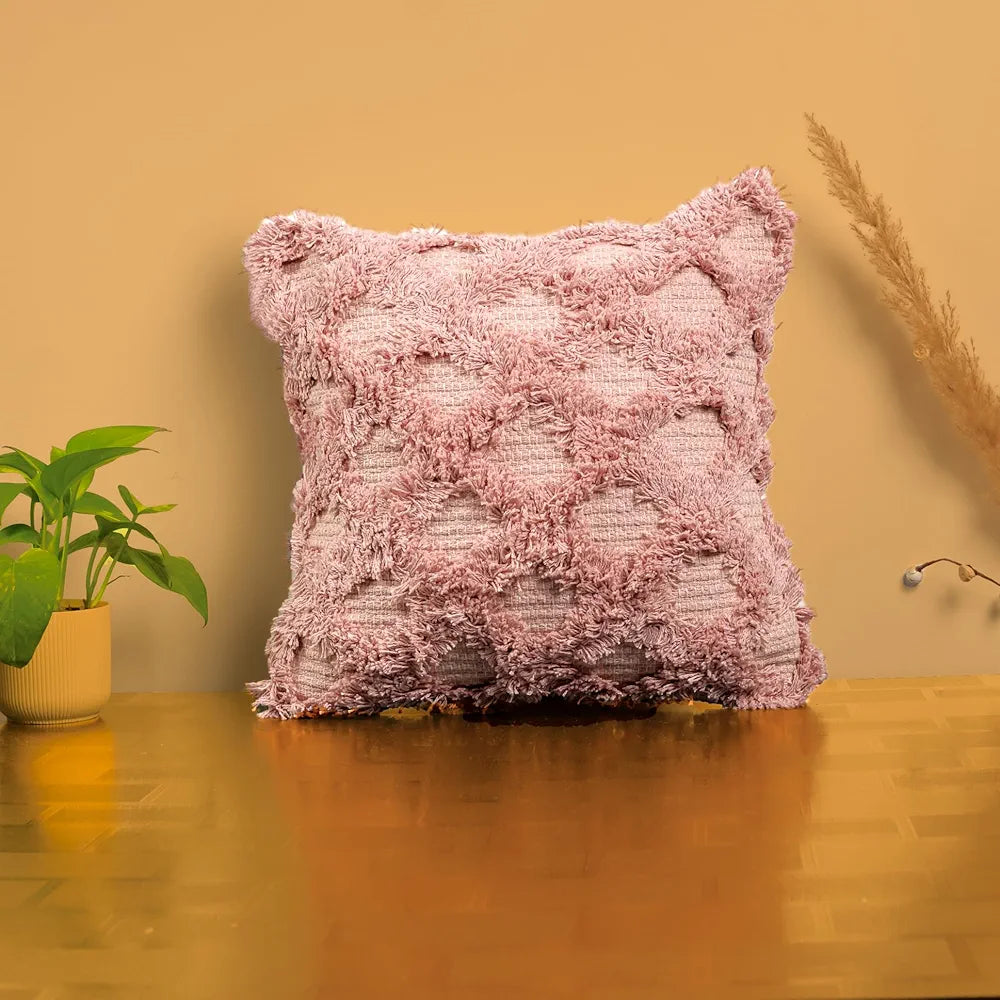 Sajavat Home Cotton Cushion Cover Colour Pink