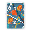 Divine Casa Pure Cotton Printed Single Dohar for Newborn Baby 120 GSM Soft & Lightweight Throw Blanket Colour Iris Deep