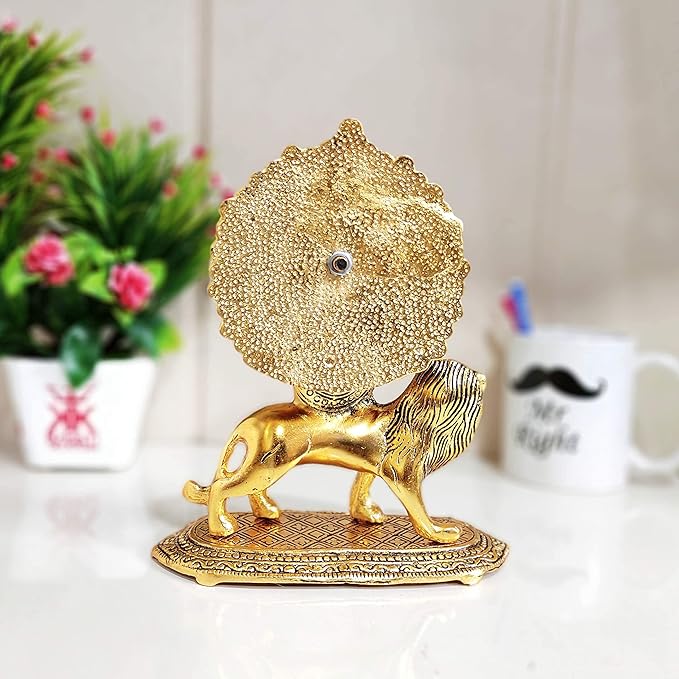 Prince Home Decor & Gifts Metal Durga Maa Statue Gold 1 Piece