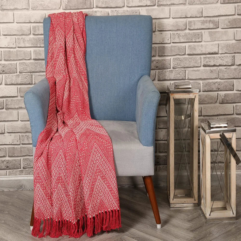 Sashaa World Jewels of India Throw Colour Pink