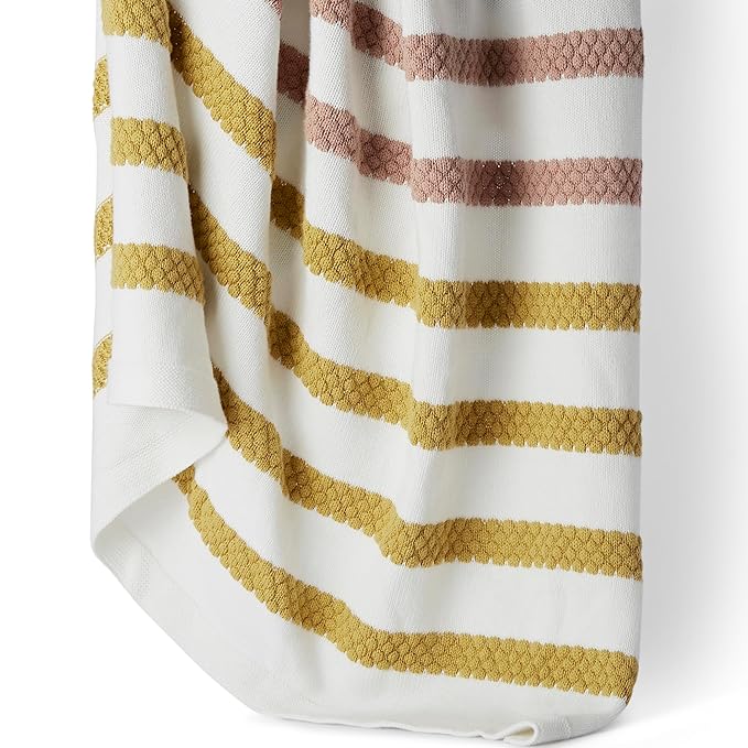 Haus and Kinder Cotton Knitted Blanket for New Born Baby Colour Spectrum