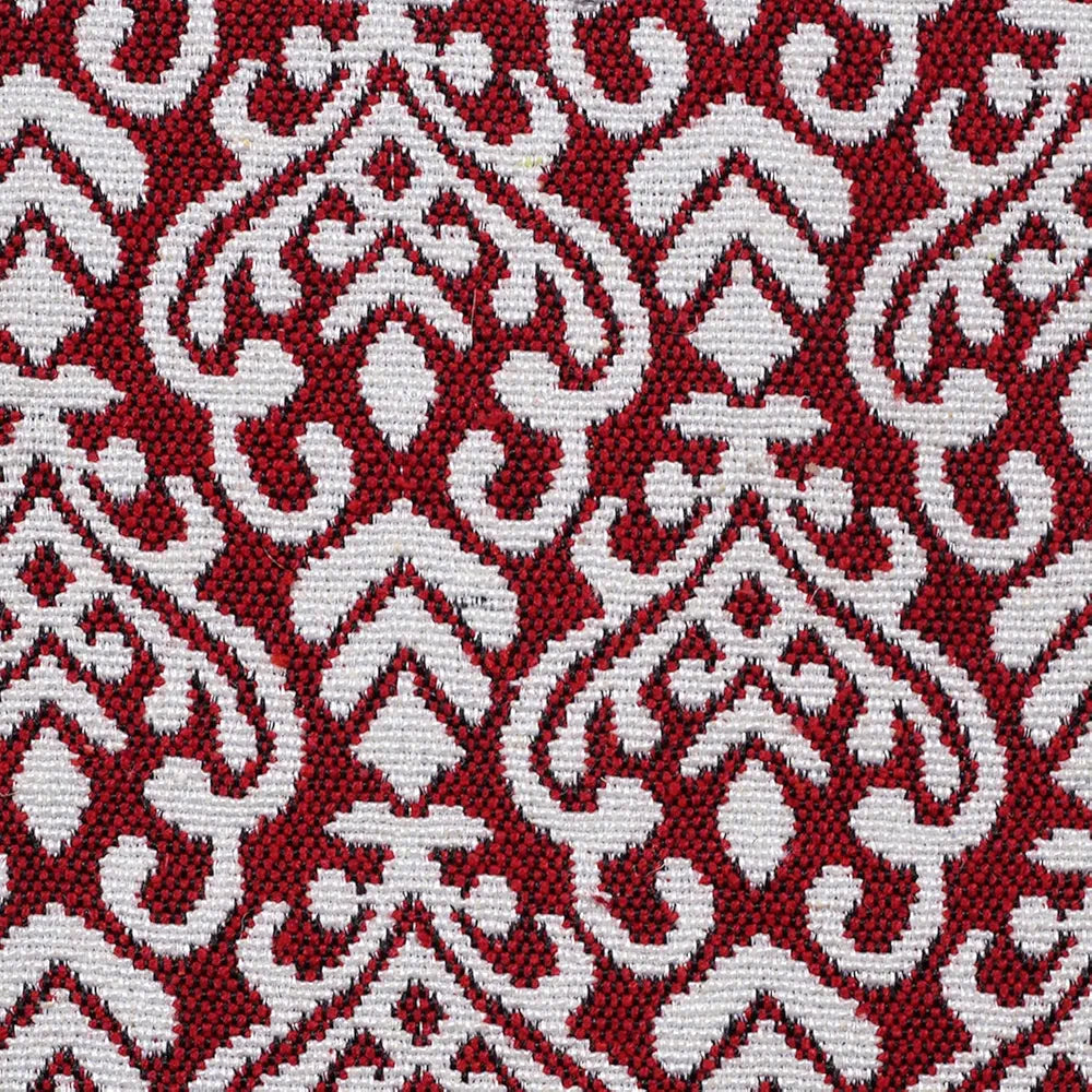 Saral Home Fleur Designer Soft Cotton Durable & Washable Multipurpose Runner Colour Red