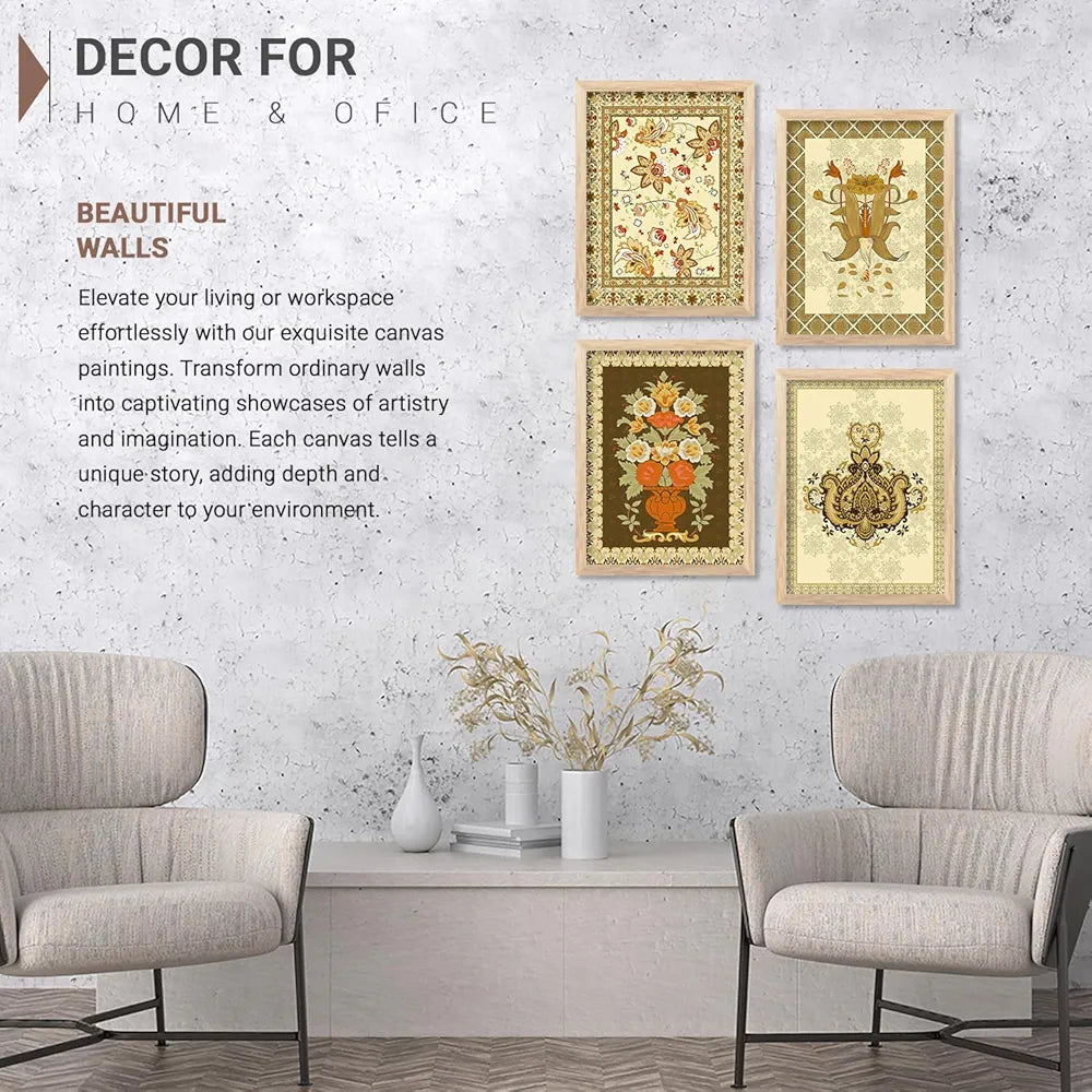 Kotart Premium Digital Madhubani Art Paintings with Frame Pack of 6 art 5